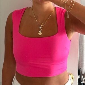 hot pink Shein top wore once
size small. very comfy and stretchy